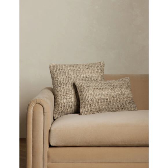 Lulu And Georgia Riri Lumbar Pillow Dark‎ Natural 13 x 20" Set of 2 - Picture 2 of 7